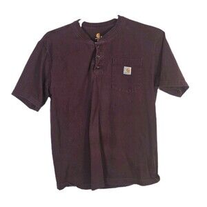 Carhartt Original‎ Fit Men's Medium Medium Henley Short Sleeve Shirt